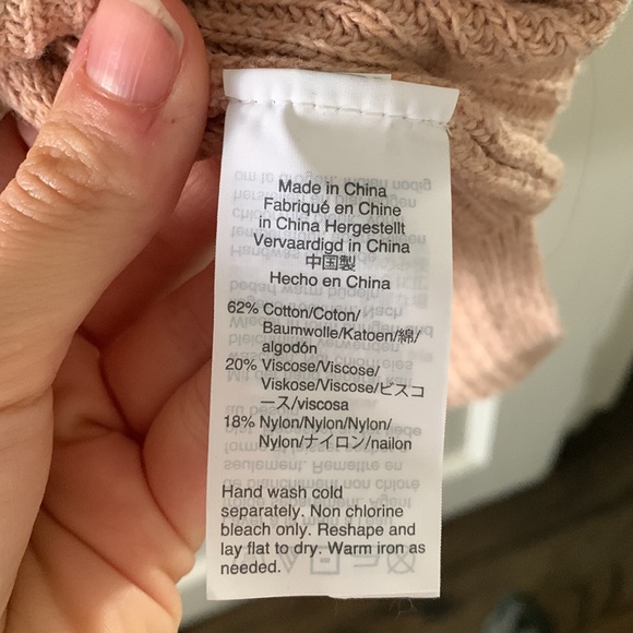 Pink Patch Pocket Pullover Sweater - Picture 5 of 7